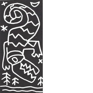 Crocodile (linocut print) - Green Block Gallery