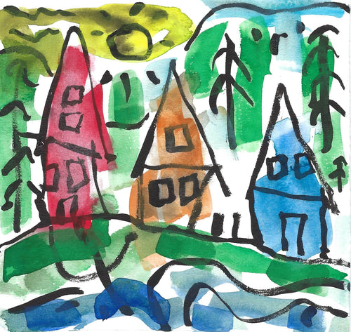 Near Cool Forests - Green Block Gallery