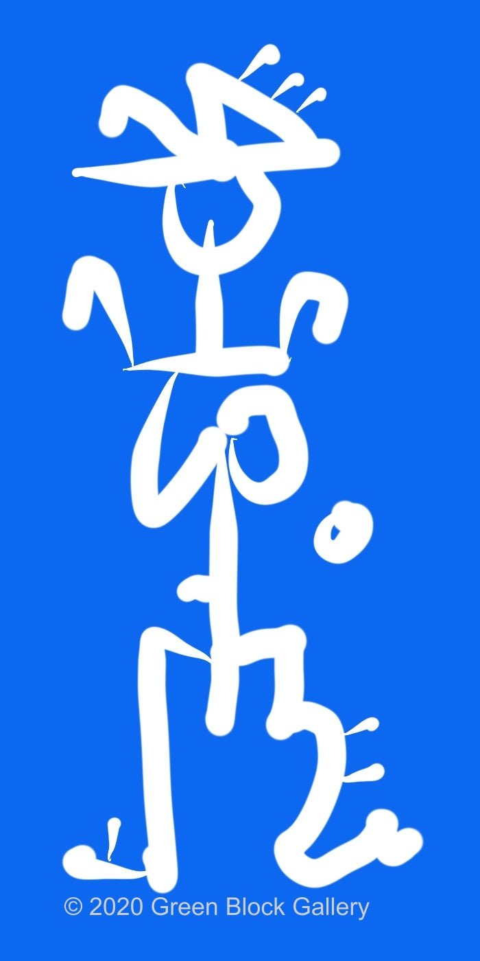 Old Woman - Green Block Gallery