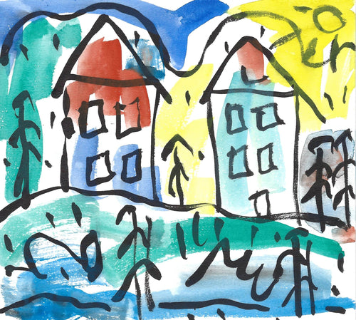 Tall Houses - Green Block Gallery