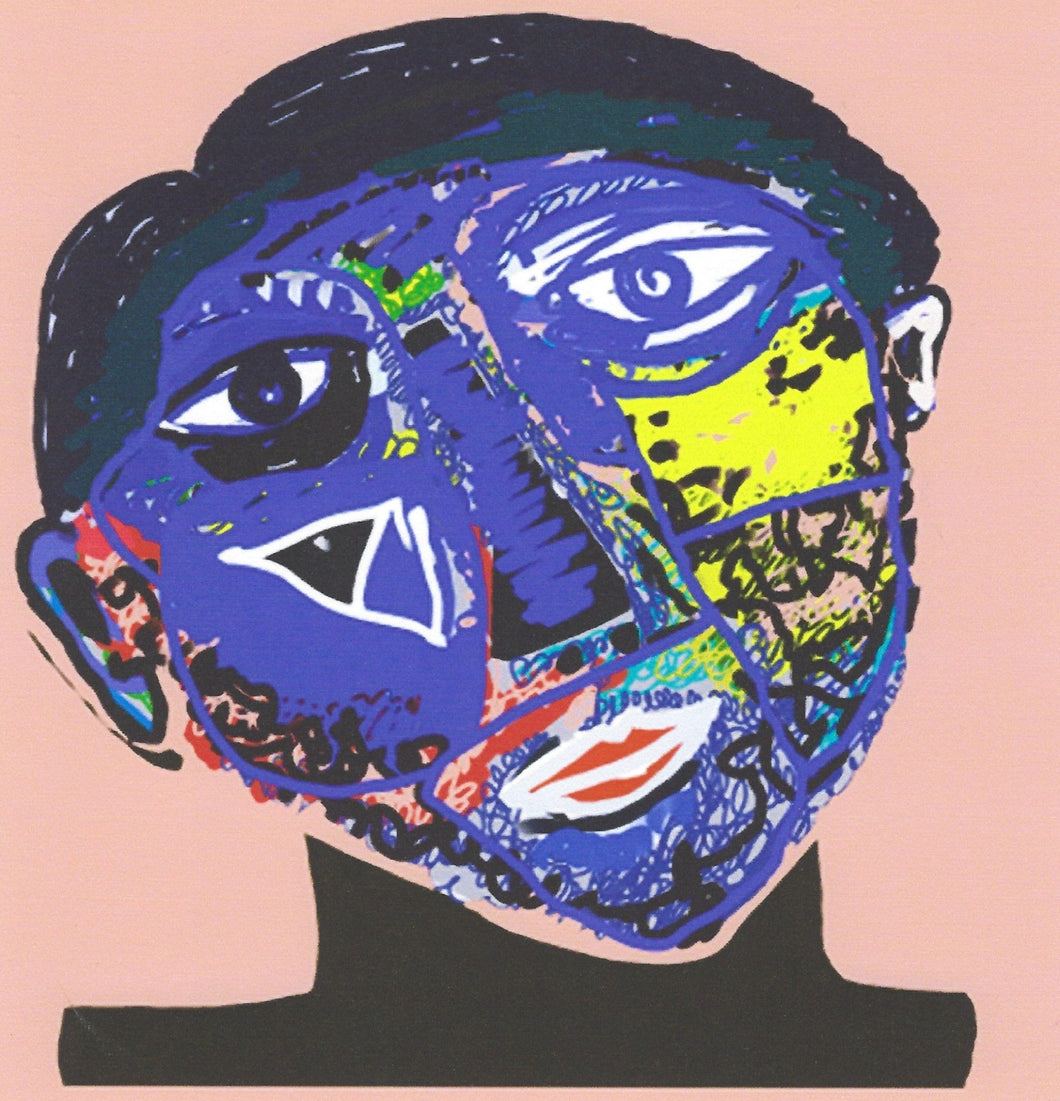 Untitled Face 3 (digital) - Green Block Gallery