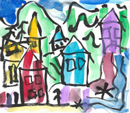 Village on the Hill - Green Block Gallery