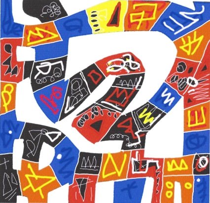 Wooden Face - Green Block Gallery